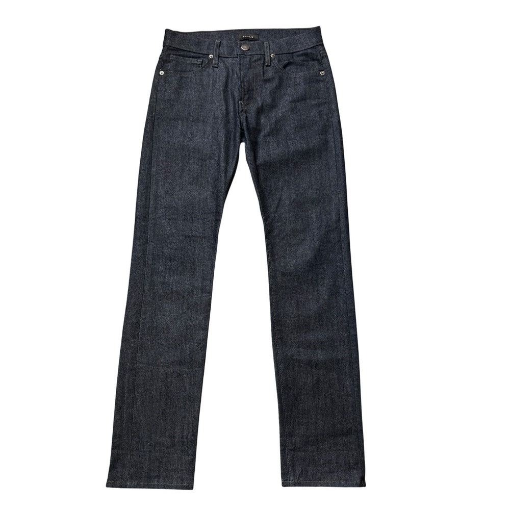DSTLD Mens Selvedged Slim Raw Denim Jeans Indigo Blue Made in USA 30 x 30 AA07